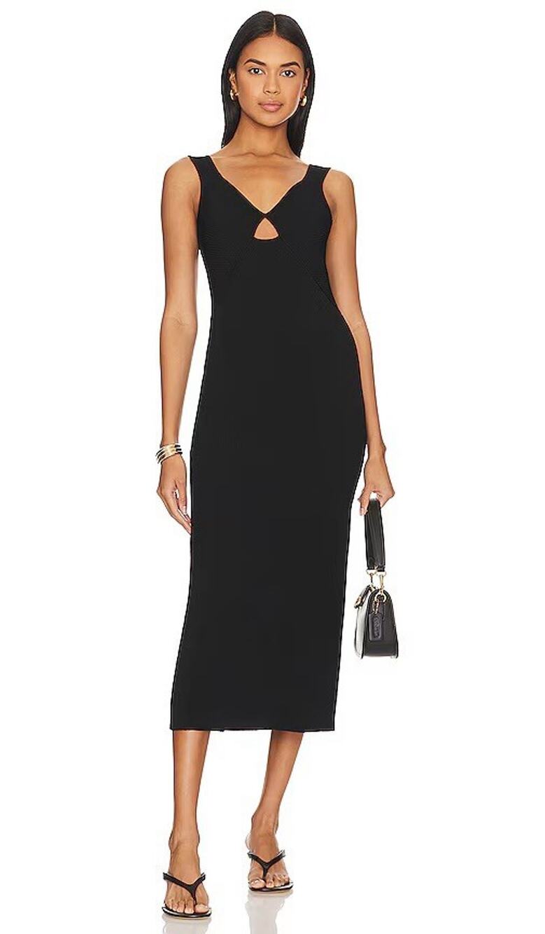 Rails Women’s Vienna Midi Dress Size Medium Black